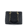 CHANEL GRAND SHOPPING TOTE / GST CAVIAR BLACK GHW