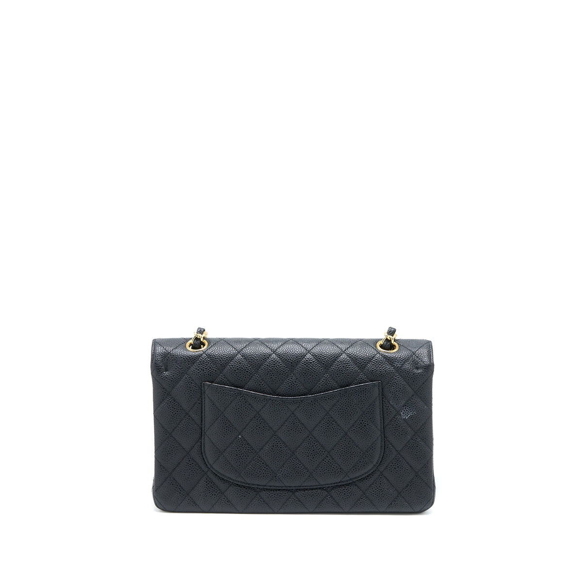 CHANEL MEDIUM CLASSIC DOUBLE FLAP BAG CAVIAR BLACK GHW