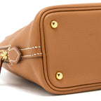 Hermes Mini Bolide Evercolor Gold GHW