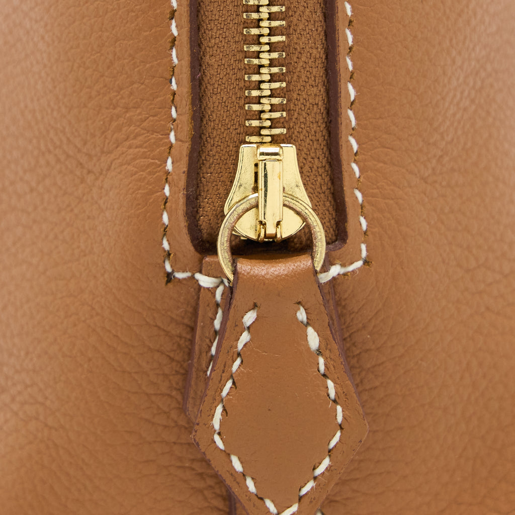 Hermes Mini Bolide Evercolor Gold GHW