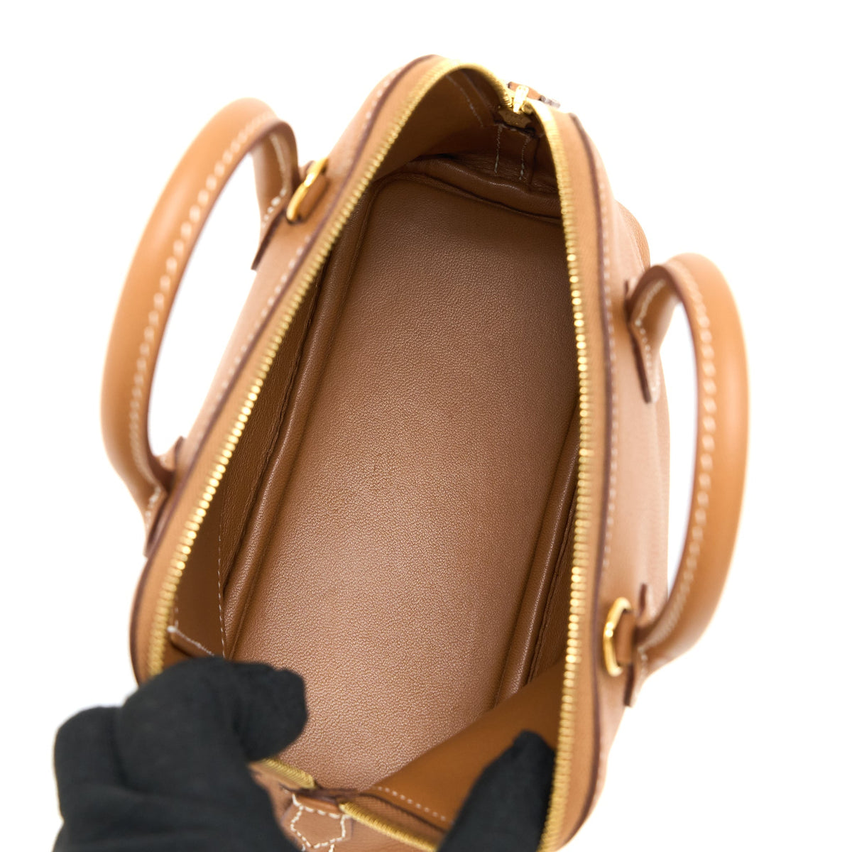 Hermes Mini Bolide Evercolor Gold GHW