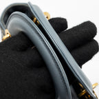 DIOR MINI LADY DIOR LIMITED EDITION LAMBSKIN GREY GHW