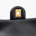 CHANEL 23K PEARL CRUSH MINI RECTANGULAR FLAP BAG LAMBSKIN BLACK GHW (MICROCHIP)