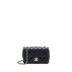 CHANEL MINI RECTANGULAR FLAP BAG LAMBSKIN BLACK LGHW