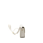 Celine teen triomphe bag calfskin white GHW