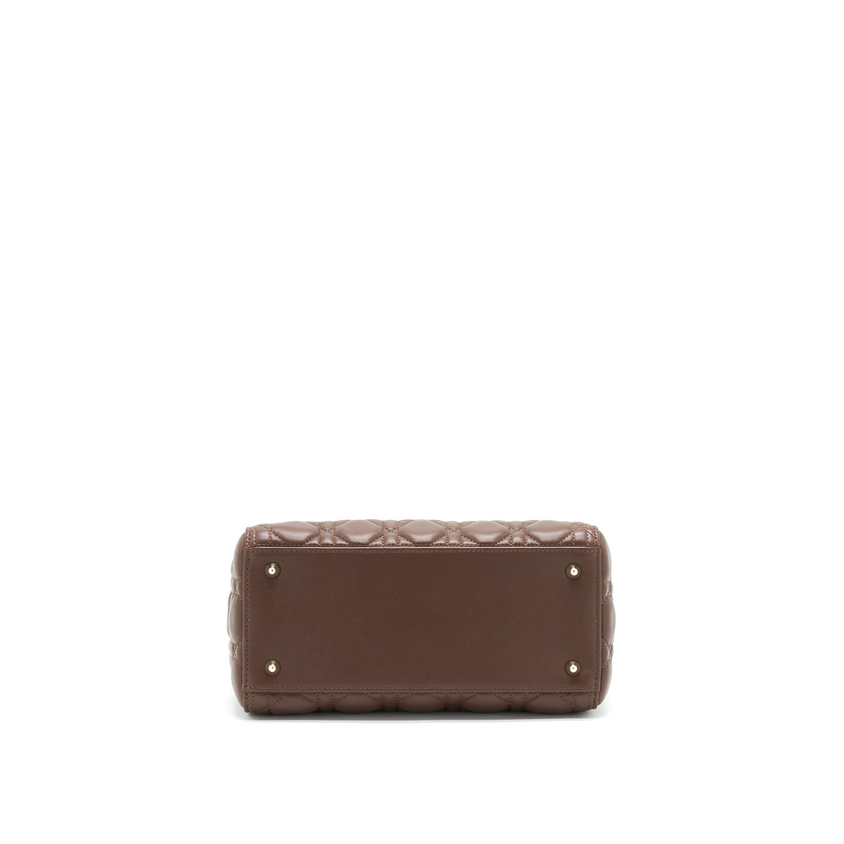 DIOR MEDIUM LADY DIOR CHOCOLATE BROWN LGHW