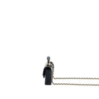 CHANEL MINI TOP HANDLE FLAP BAG LAMBSKIN BLACK LGHW