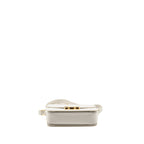 Celine teen triomphe bag calfskin white GHW