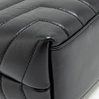Saint Laurent Small Lou Lou flap bag calfskin black GHW