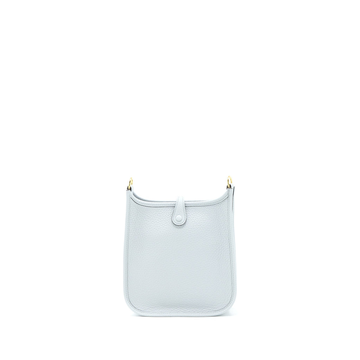 Hermes Mini Evelyn Clemence Blue Pale/Gris Etain GHW