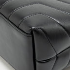 Saint Laurent Small Lou Lou flap bag calfskin black GHW
