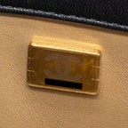 CHANEL 23K PEARL CRUSH MINI RECTANGULAR FLAP BAG LAMBSKIN BLACK GHW (MICROCHIP)