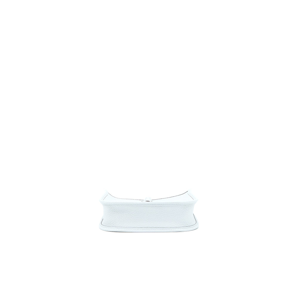 Hermes Mini Evelyn Clemence Blue Pale/Gris Etain GHW