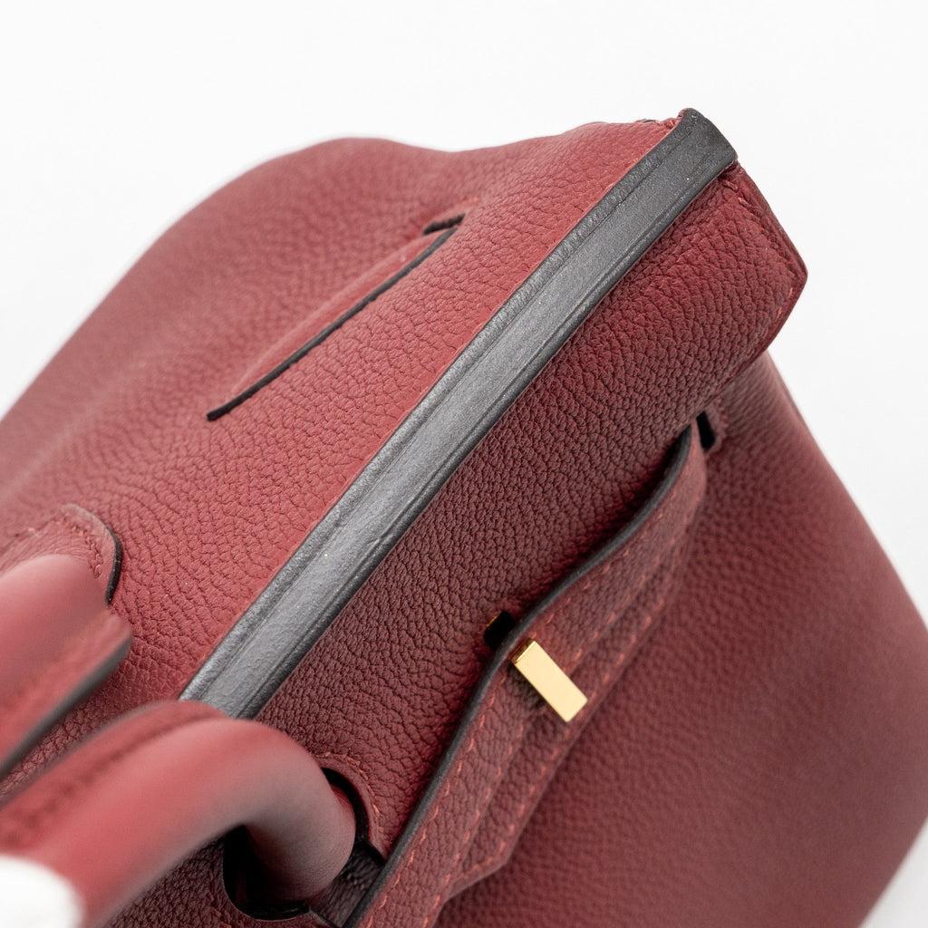 Hermes Birkin 30 togo rouge grenat GHW