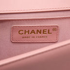 CHANEL MEDIUM BOY BAG CALFSKIN PINK LGHW