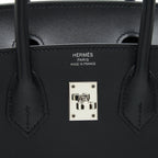 HERMES BIRKIN 25 SELLIER MADAME BLACK SHW