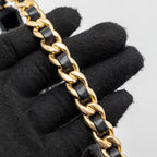 CHANEL 23K HOOP BAG PATENT BLACK GHW (MICROCHIP)