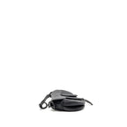 Dior mini saddle bag calfskin so black with an extra strap