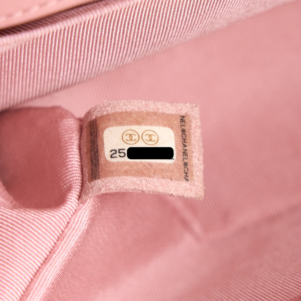 CHANEL MEDIUM BOY BAG CALFSKIN PINK LGHW