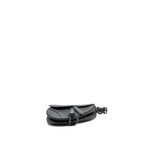 Dior mini saddle bag calfskin so black with an extra strap
