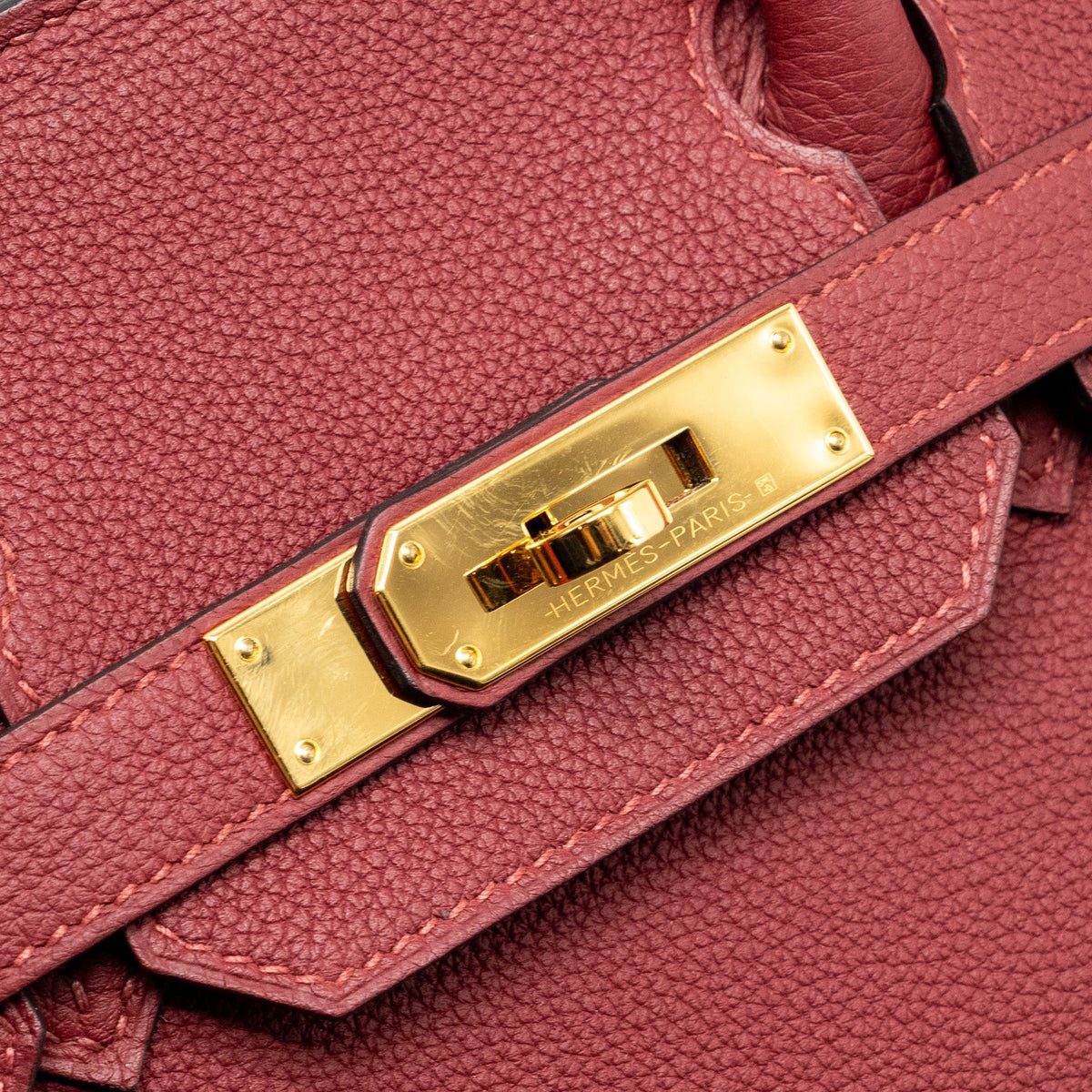 Hermes Birkin 30 togo rouge grenat GHW