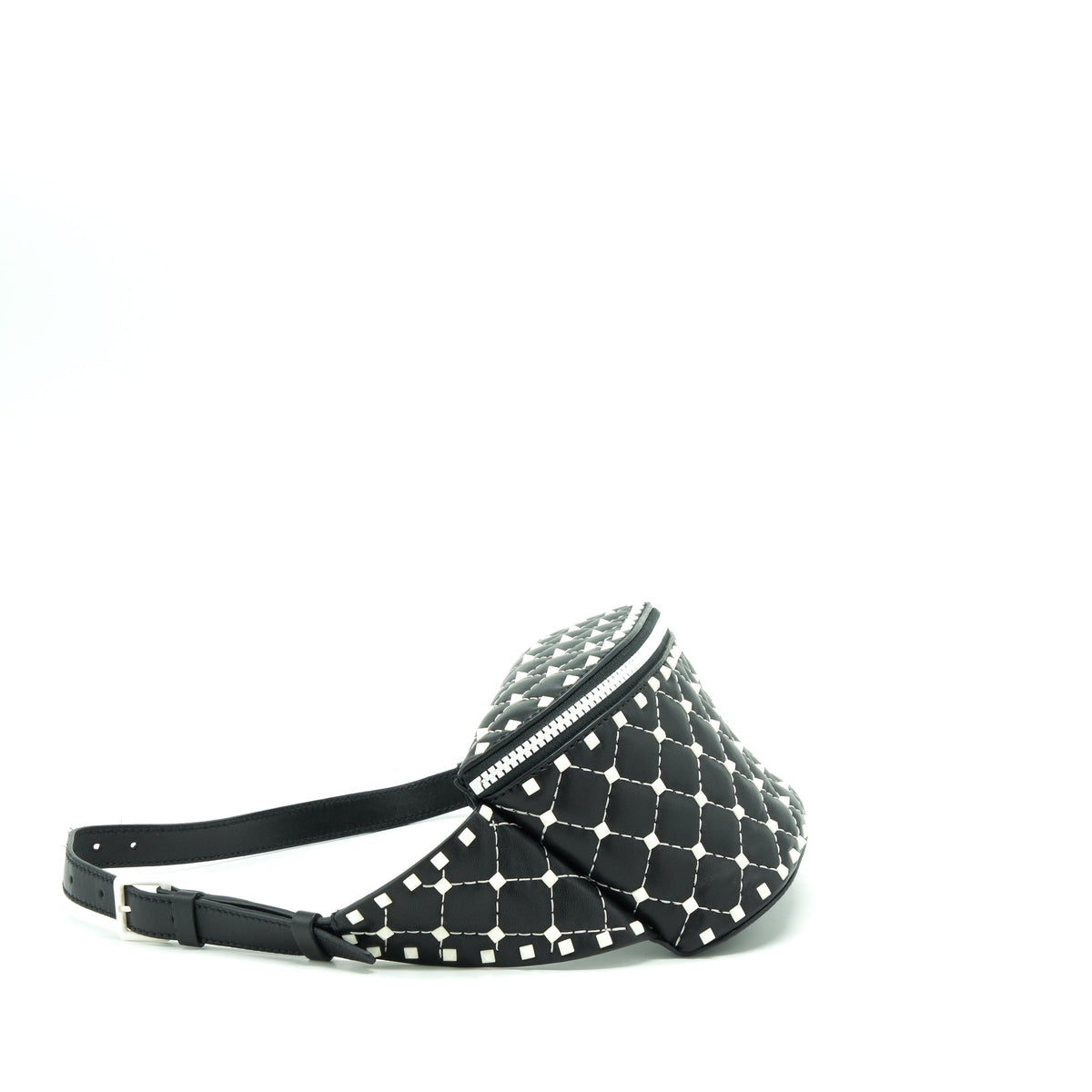 VALENTINO ROCKSTUD BELT BAG BLACK