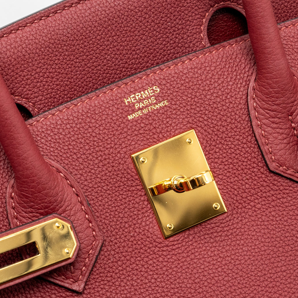Hermes Birkin 30 togo rouge grenat GHW