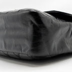 Chanel Quilted Small CC Delivery Flap Bag Glazed Calfskin Black SHW