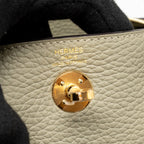 Hermes Mini Lindy Clemence Sauge GHW