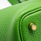 Hermes picotin 18 lock bag Clemence Vert Yucca GHW