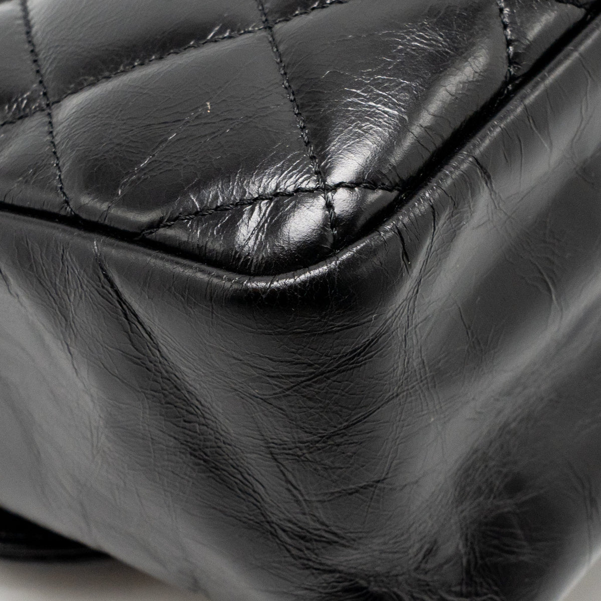 Chanel Quilted Small CC Delivery Flap Bag Glazed Calfskin Black SHW