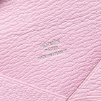 HERMES CALVI CARD HOLDER CHÈVRE MYSORE MAUVE SYLVESTRE SHW
