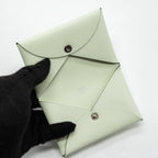Hermes Calvi Card Holder Epsom Vert Fizz SHW