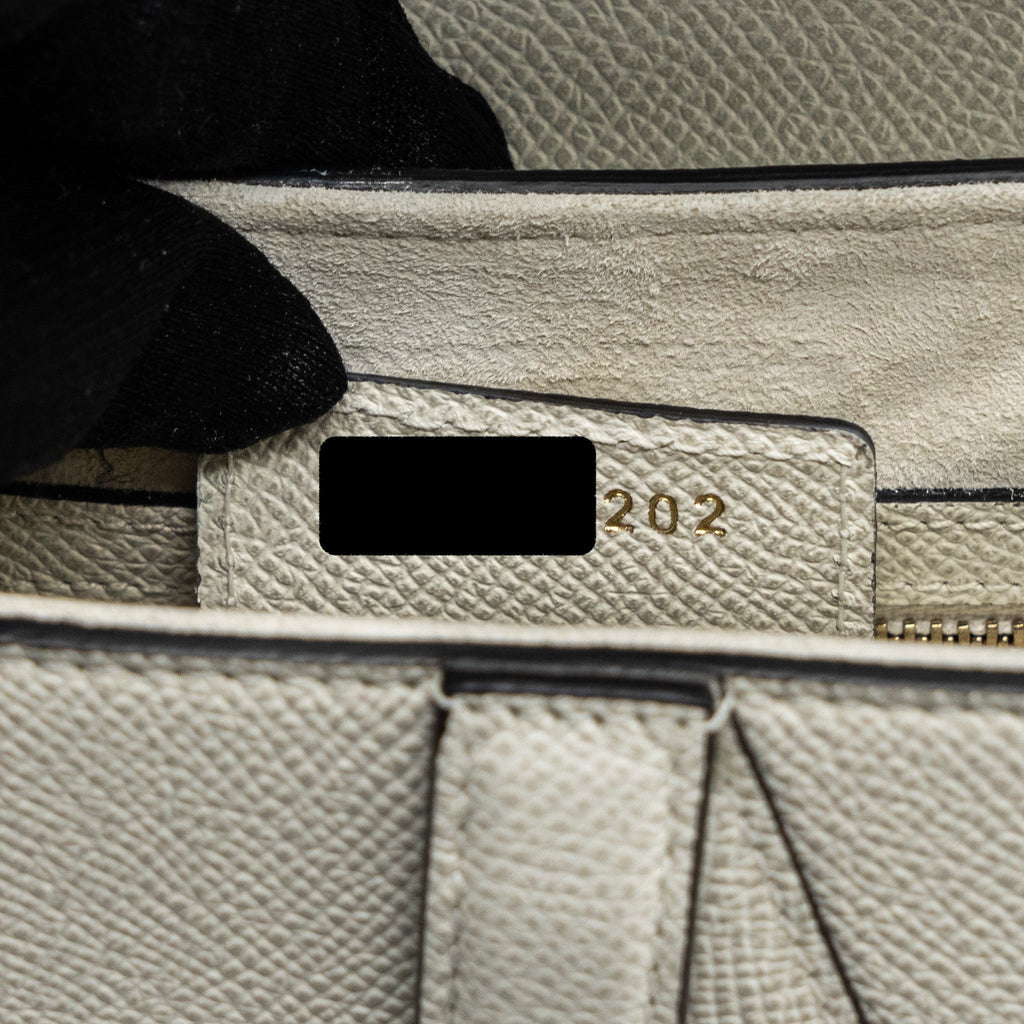 DIOR MEDIUM SADDLE BAG WITH STRAP GRAINED CALFSKIN WHITE GHW