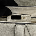 DIOR MEDIUM SADDLE BAG WITH STRAP GRAINED CALFSKIN WHITE GHW