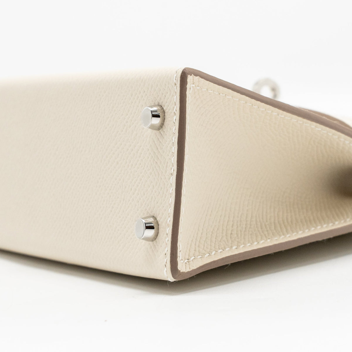 Hermes Mini Kelly II Epsom Craie/Gold SHW