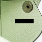 Hermes Calvi Card Holder Epsom Vert Fizz SHW