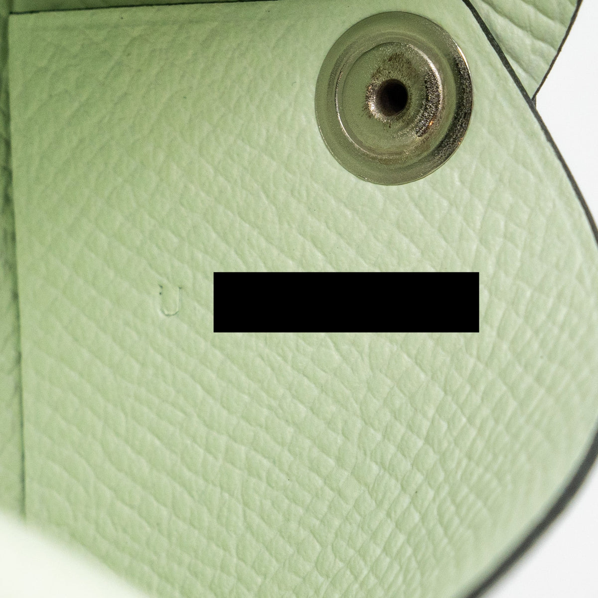 Hermes Calvi Card Holder Epsom Vert Fizz SHW
