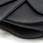 DIOR MEDIUM SADDLE GRAINED CALFSKIN BLACK GHW