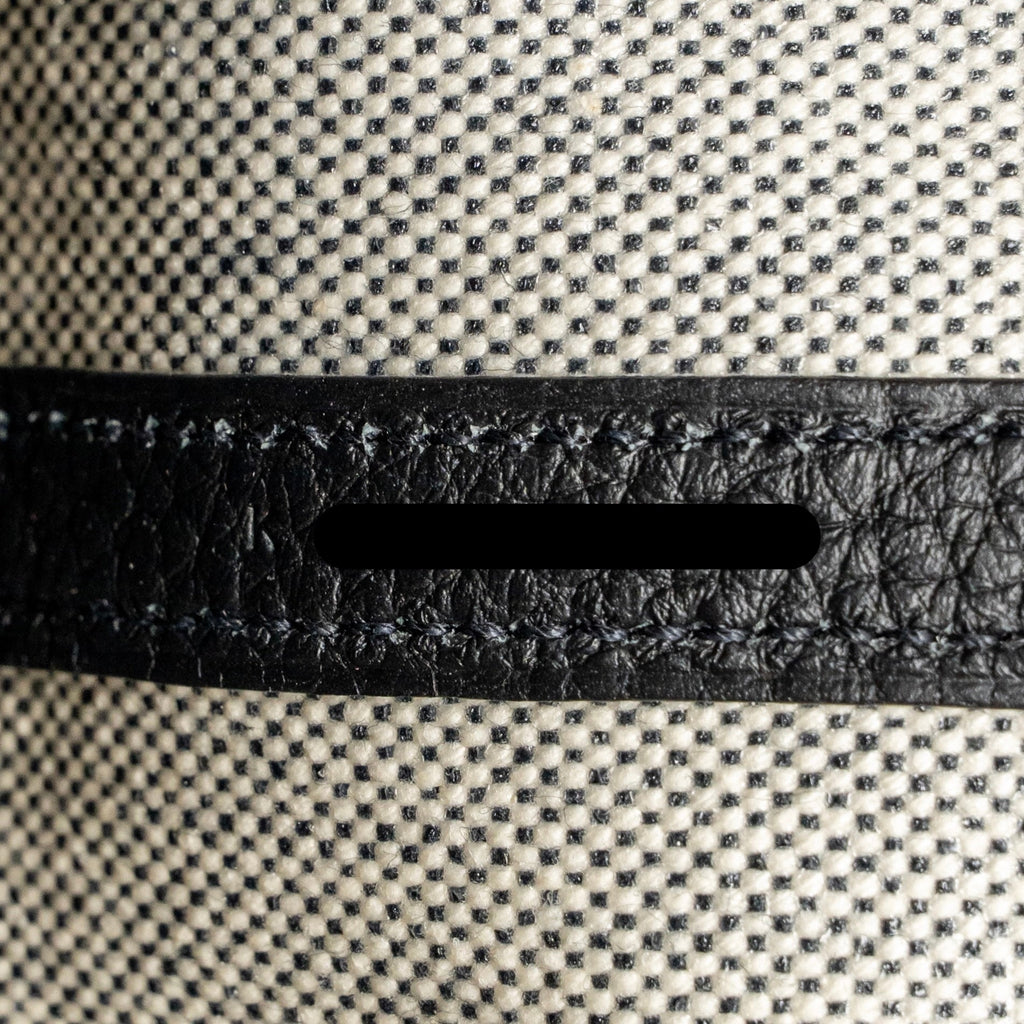 Hermes Neo Garden Party 23 Canvas/Negonda Ecru-Noir/Noir SHW