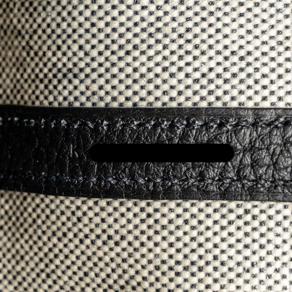 Hermes Neo Garden Party 23 Canvas/Negonda Ecru-Noir/Noir SHW