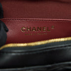 CHANEL 22S HEART BAG LAMBSKIN BLACK LGHW (MICROCHIP)