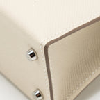 Hermes Mini Kelly II Epsom Craie/Gold SHW