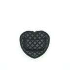 CHANEL 22S HEART BAG LAMBSKIN BLACK LGHW (MICROCHIP)
