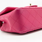 Chanel Mini Rectangular flap bag lambskin pink GHW
