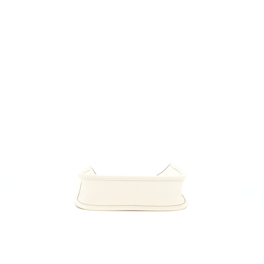 Hermes Mini Evelyne Clemence Nata With Multicolour Strap SHW