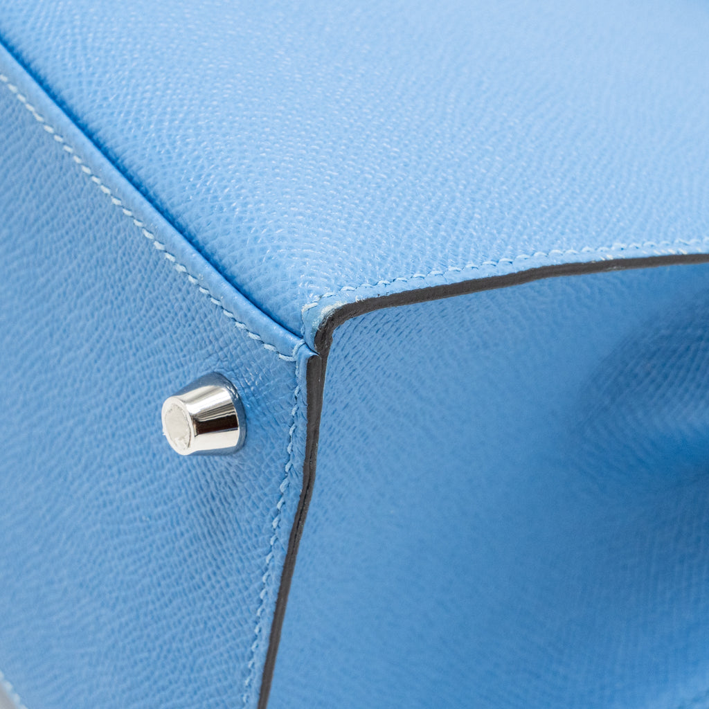 Hermes Kelly 28 Epsom 2T Blue Paradise SHW