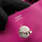 Hermes Lindy 30 Evercolor L3 Rose Pourpre SHW