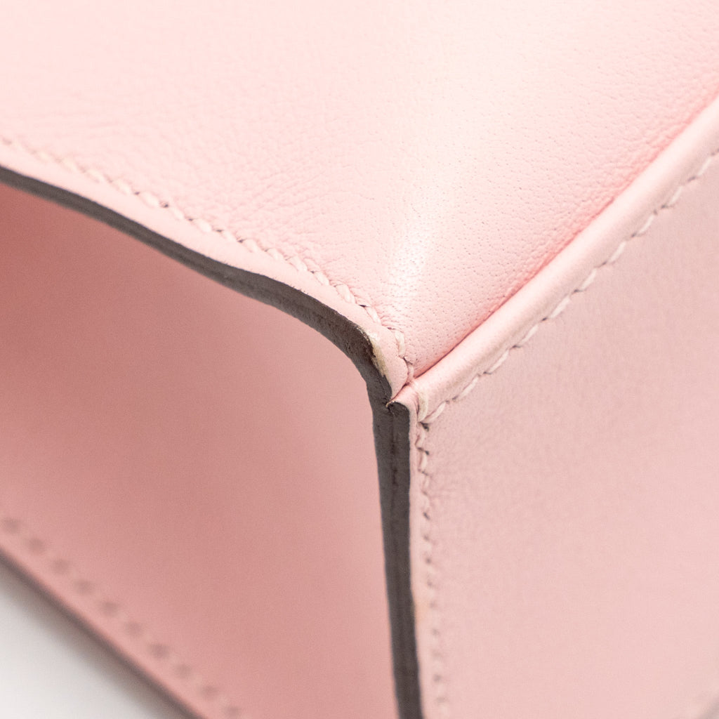Hermes kelly Pochette swift 3Q Rose Sakura SHW