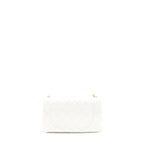 CHANEL MINI RECTANGULAR PEARL CRUSH WHITE GHW